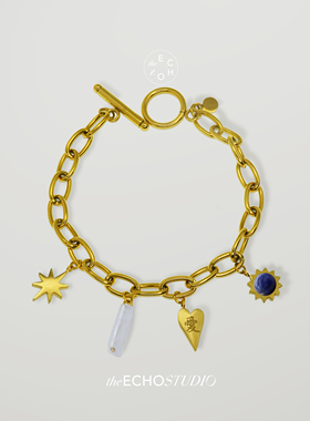 theECHO唤应「 花火」爱的火花 爱心白水晶 520 情人节礼物 手链