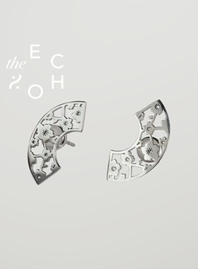 theECHO唤应「窗花」银 梅花 国风 轻奢高级感 送礼约会 耳环耳钉