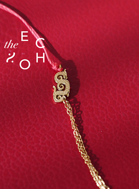 theECHO唤应 龙年限定款 情侣 手绳 金龙 2024龙 本命年红绳手链