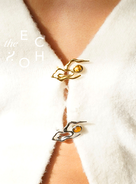 「火云」胸针首发 秋冬搭配 点睛之笔 约会聚会闺蜜送礼 设计师款