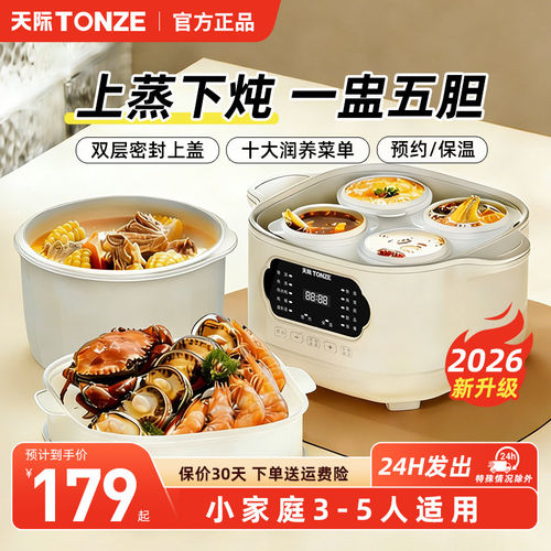 天际陶瓷煮粥煲汤隔水炖免看管
