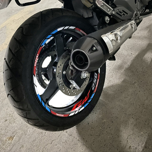 适用于铃木gsx250r改装贴花轮毂贴纸反光圈DL250轮圈贴膜GW250贴