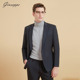 男士 商务西服外套修身 一粒扣西装 乔治白秋季 正装 工作服单西上衣