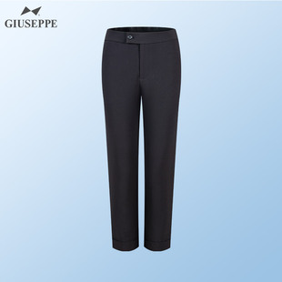 松紧腰商务正装 九分裤 女士通勤OL黑色修身 Giuseppe乔治白夏季