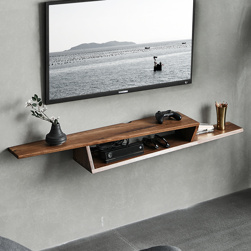 黑胡桃实木轻奢电视柜现代小户型简约茶几组合墙柜壁挂墙上置物架|ruв категории жилой мебели, кабинет, телевизионный шкаф - от Buy2taobao.com для оказания профессиональной услуги покупки агента Taobao