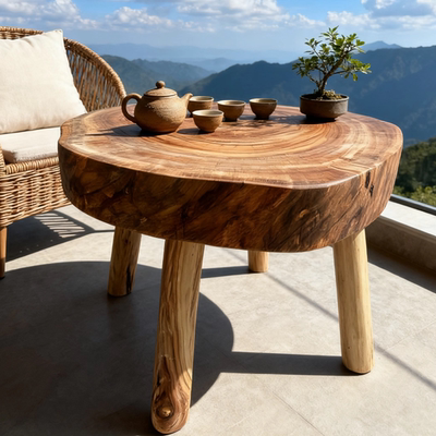 茶台茶几香樟木民宿实木茶桌边几