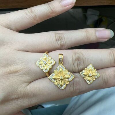 蜜蜂四叶草三件套cleanfit铜否