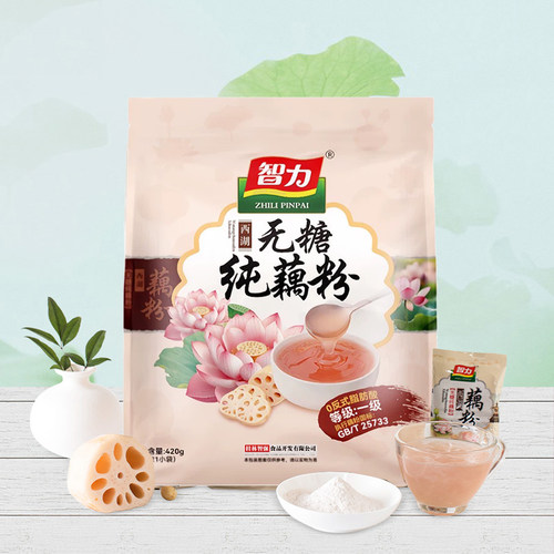 智力无糖纯藕粉420g原味添加杭州