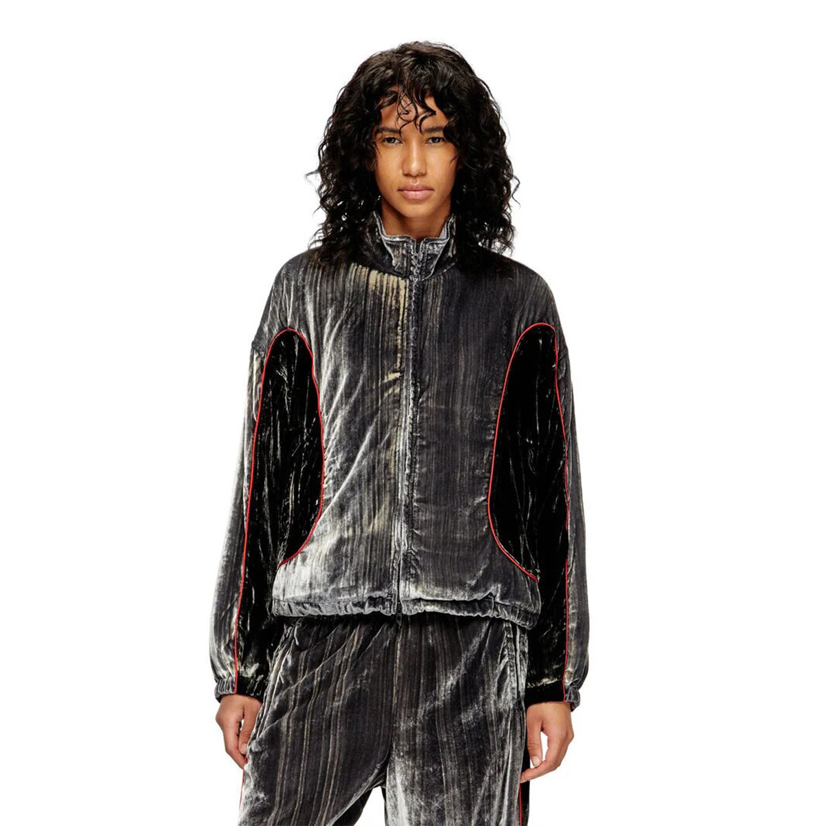 D意大利街头潮牌女装欧美女士立领天鹅绒水洗夹克外套出口小众,女装/女士精品,短外套,淘宝优惠券,粉丝福利购,淘宝优惠卷