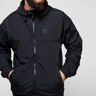 D意大利街头休闲潮牌男装欧美男士春秋修身运动连帽夹克外套出口