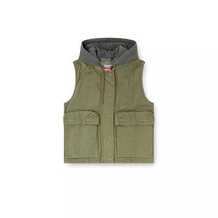 D意大利街头潮牌女装欧美女士休闲水洗做旧多袋马甲短外套夹克