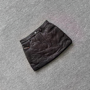 D意大利街头潮牌休闲女装欧美女士直筒摇滚朋克半身裙短裙出口