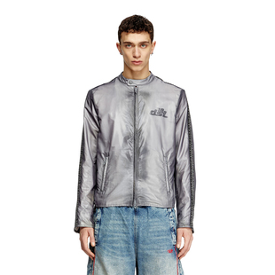 D意大利街头潮牌男装欧美男士修身短款机车夹克外套出口小众