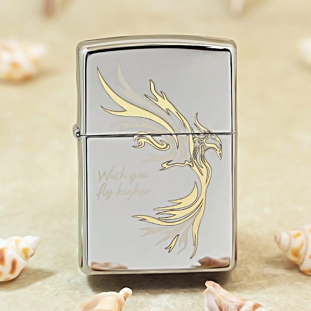 250镜面雕刻LZE-0333飞鸿防风品牌打火机送礼