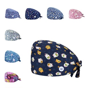 手术室花帽男女医师服手术帽洗手衣刷手服手术服口腔医生帽子