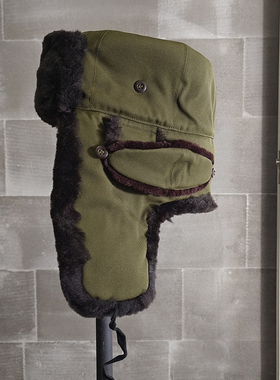 零四年皮帽护嘴防耳冻防寒保暖雷锋帽冬季老年马裤呢棉圆顶栽绒帽