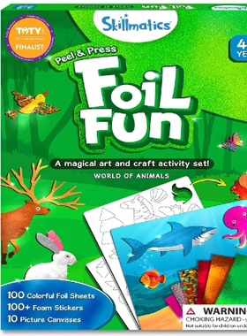 Skillmatics Art & Craft Activity - Foil Fun Animals, No Mess