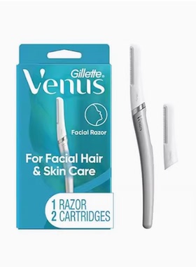 Gillette Venus Dermaplaning Tool， 2 Blade Refills， Exfoli
