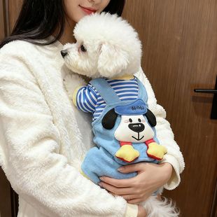 狗狗衣服冬装加厚四脚衣护肚吉娃娃比熊柯基小体中型型犬2025新款