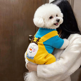狗狗衣服2025新款冬装四脚加厚绒包肚可爱中小体型犬泰迪比熊柯基