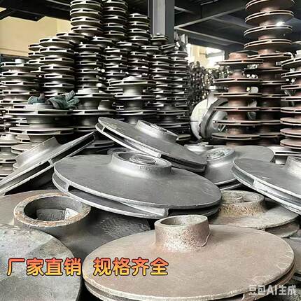 叶轮定做管道泵多级消防泵304不锈钢WQ排污泵铸铁叶轮离心泵叶轮