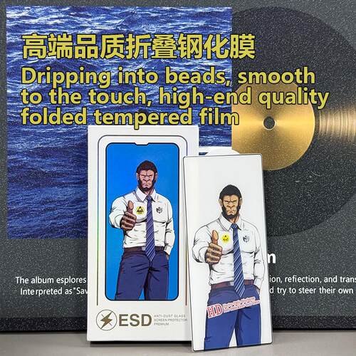 适用于折叠外屏ESD防静电钢化膜