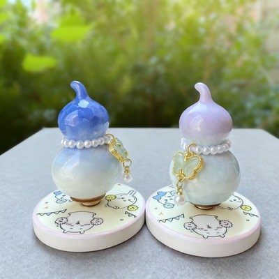 景德镇陶瓷转转葫芦摆件网红可爱解压创意桌面装饰国潮转转乐
