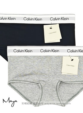 Calvin Klein CK女士平角内裤26年新款中腰宽边莫代尔棉质QF8527