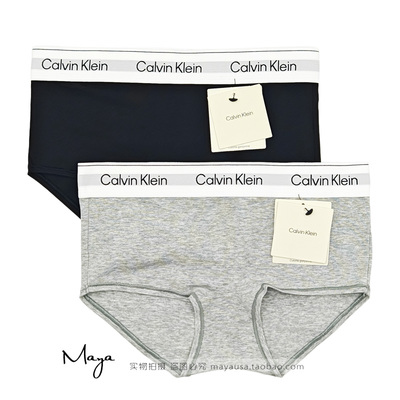 Calvin Klein CK女士平角内裤26年新款中腰宽边莫代尔棉质QF8527