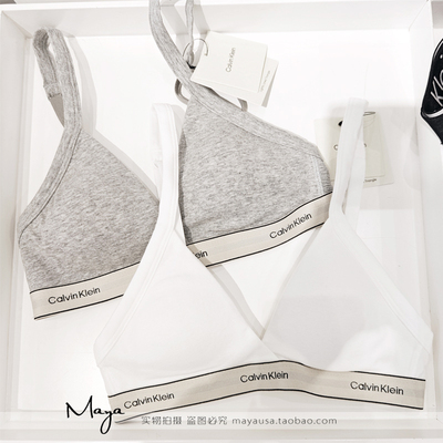 CK棉质三角杯文胸内衣
