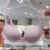 国内代购 CK内衣26春夏新女无钢圈软支撑聚拢厚垫深V文胸QF8502AD