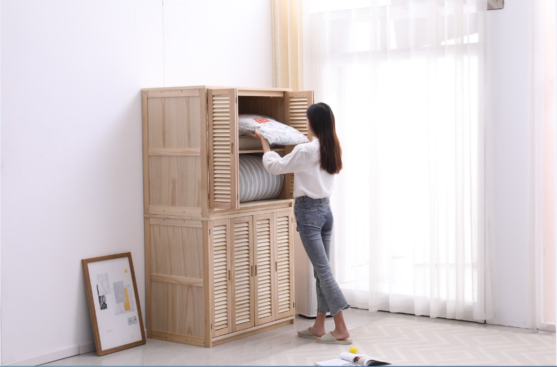 实木棉被柜卧室家用多功能