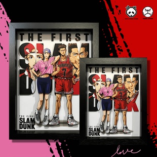 灌篮高手CP系列宫城良田井上彩子手工纸艺立体画宿舍装饰摆台挂画