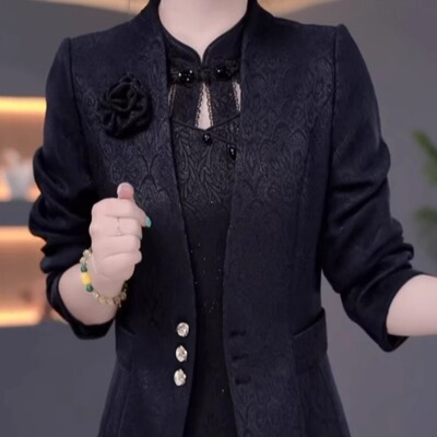 2025新款连衣裙风衣裙子两件套