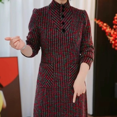 秋季新款时尚洋气修身显瘦连衣裙