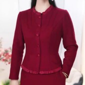 高档雪尼尔绒假两件加厚妈妈连衣裙2025冬季 新款 显瘦打底百搭裙子