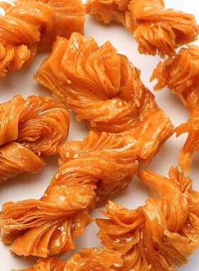 冰糖麻叶徐州邳州特产蜜翻花老式传统纯手工现做果子糕点怀旧零食