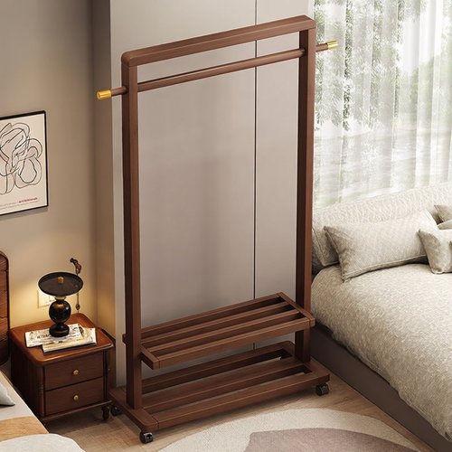 家用衣帽架移动落地卧室简约衣架