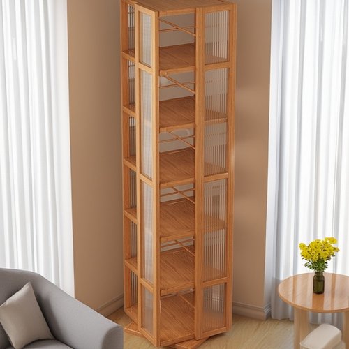 旋转书架360度落地家用儿童书柜