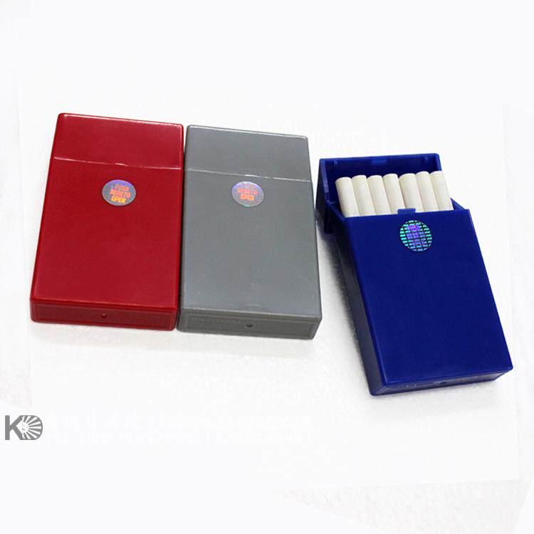 包邮 加长型20支装商务女士烟盒 塑料自动弹盖烟盒
