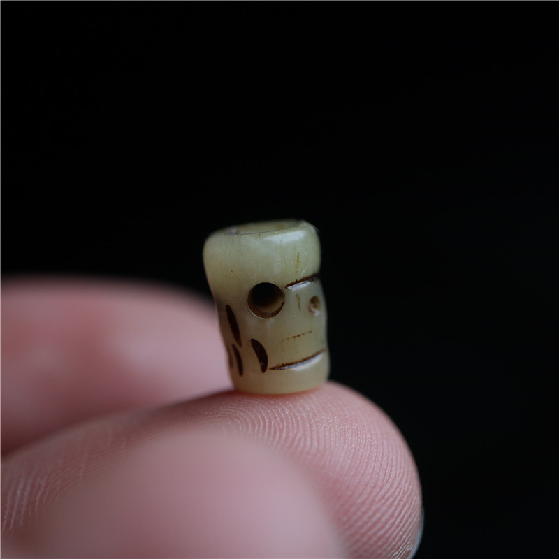 精品西藏天然牦牛骷髅头散珠