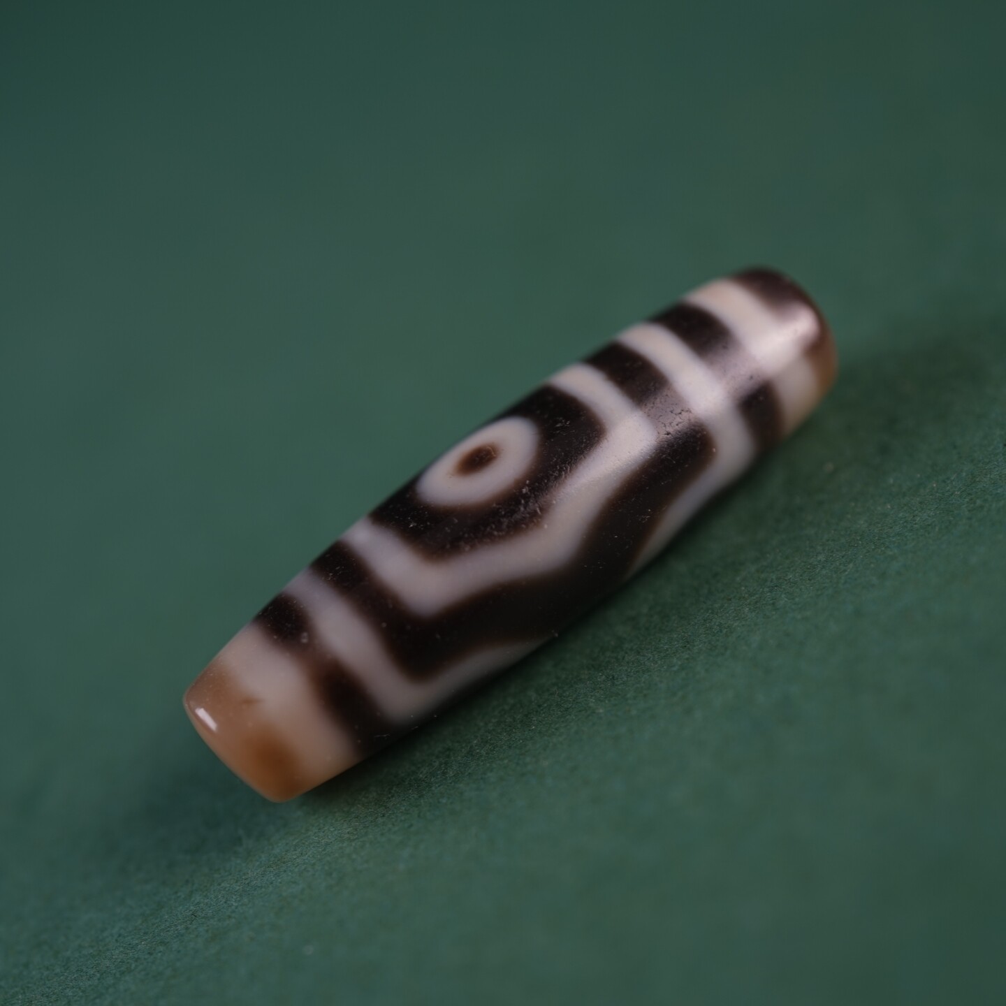 精品西藏玛瑙天珠至纯工艺一代老台湾双线宝盖三眼天珠项坠配珠饰