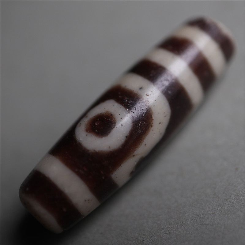 〓包老〓西藏手工无铅老料器如意两眼天珠锁骨链散配珠顶珠串A24