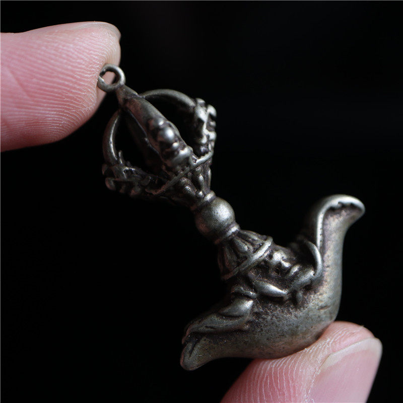 尼泊尔西藏民精工手工纯铜打造金刚杵钺刀diy吊坠项链包挂车挂坠