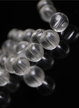 〓包老〓西藏透白色老水晶散珠单颗配串珠素白百搭配手串隔珠配饰