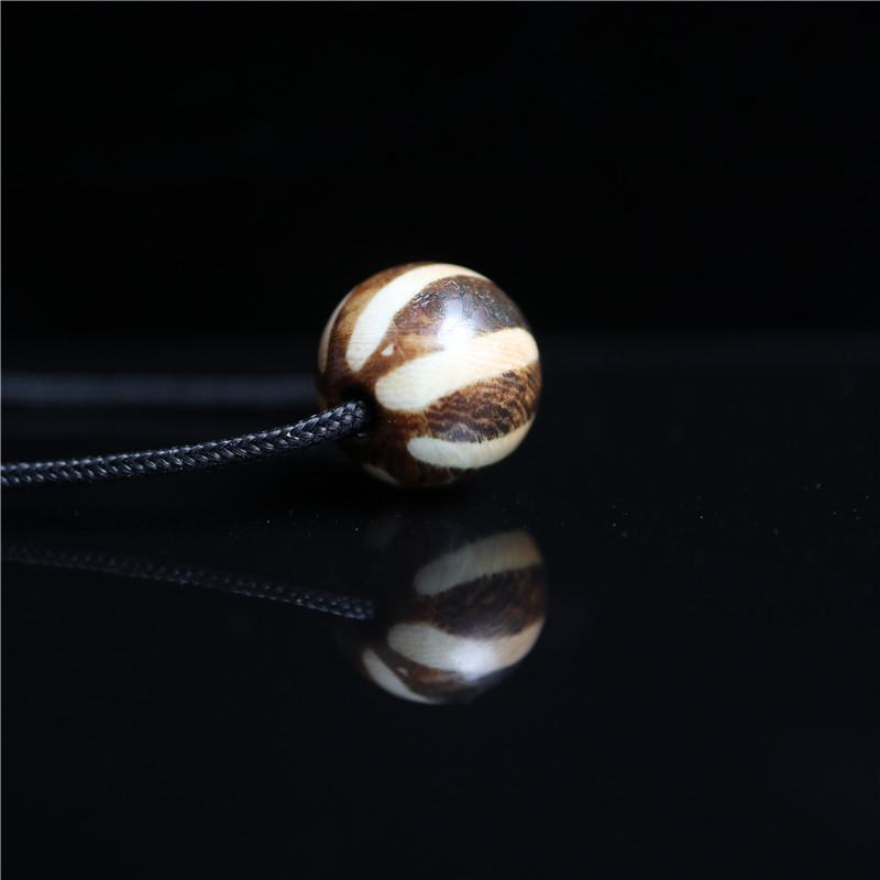 〓包老〓缅甸钦族人传承千年老六线邦提克木化石珠多宝手串散配珠