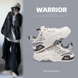 Warrior/回力秋冬时尚休闲板鞋男厚底小众男款百搭小白鞋潮流低帮