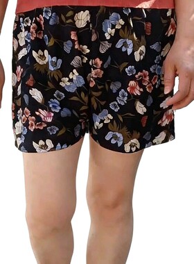 棉绸短裤人造棉女睡裤三分夏季