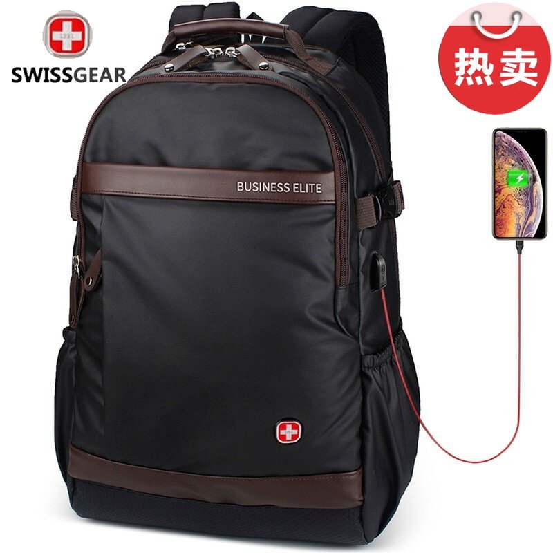 SWISSGEAR瑞士军刀双肩包男背包大容量商务休闲旅行轻便电脑书包