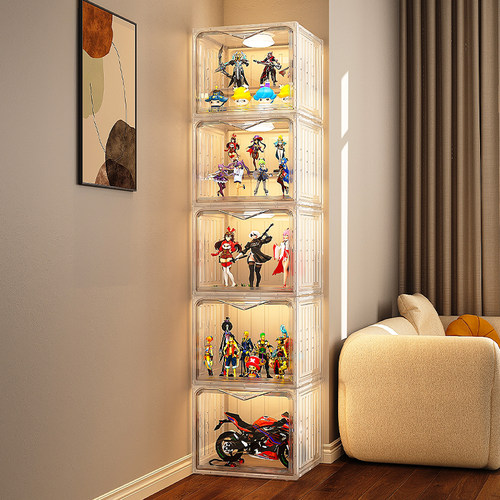 当天发货！可调节隔板手办收纳盒